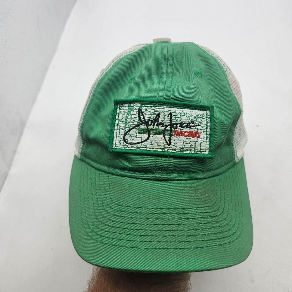Vtg John Force Racing Hat Cap Snap Back Mens One Size Chase Authentics